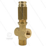 VS350 - veiligheidsventiel - 350 Bar - 25 l/min - 60&deg;C - In: 2 x 3/8&quot; bi - Bypass: 3/8&quot; bi