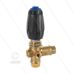 VRC25 - drukregelautomaat - met knop en 1/4&quot; bi manometeraansluiting - 280 Bar - 30 l/min - max 90&deg;C - In: 3/8&quot; bi - Uit: 3/8&quot; bi - Bypass: 3/8&quot; bi - paneelmontage