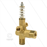 VB85/160-RV - met 1/4&quot; bi manometeraansluiting - 160 Bar - 80 l/min - max 90&deg;C - In: 1/2&quot; bi - Uit: 1/2&quot; bi - Bypass: 1/2&quot; bi