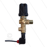 VB9 - drukregelautomaat met drukschakelaar en knop - 220 Bar - 30 l/min - max 60&deg;C - In: 3/8&quot; bi - Uit: 3/8&quot; bi - Bypass: 3/8&quot; bi - manometer aansluiting: 2 x 1/4&quot; bi