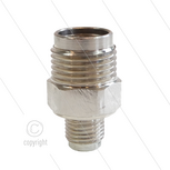 1/2&quot; - snelkoppeling nippel - messing - 250 Bar - &Oslash;11mm - max 150&deg;C - Viton O-ring - 1/4&quot; bu