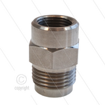 1/2&quot; - snelkoppeling nippel - RVS - 250 Bar - &Oslash;11mm - max 150&deg;C - Viton O-ring - 3/8&quot; bi