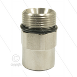 ARF70 - M24x1.5 - nippel - RVS - 640 Bar - &Oslash;15mm - max 160&deg;C - 1/4&quot; bi