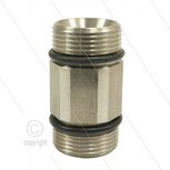 AR9 - M24x1.5 - nippel - RVS - 600 Bar - &Oslash;15mm - max 160&deg;C - M24x1,5 bu