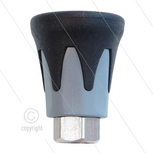Nozzlebeschermer ST10 - RVS / kunststof - Zwart/Grijs - 1/4&quot; bi
