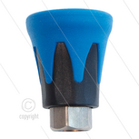 Nozzlebeschermer ST10 - RVS / kunststof - Blauw/Zwart - 1/4&quot; bi