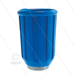 Nozzlehouder - RVS - rubber - blauw - 1/4&quot; bi