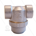 Strainer - messing verchroomd - 400 m&micro; - 16 Bar - 50 l/min - 2 x 3/4&quot; bi