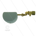 RGO Vlotterafsluiter - messing - L=265mm - max 10 Bar - max 60&deg;C - 1/2&quot; bi - Debiet bij 1 Bar = 28 l/min - bij 2 Bar = 40 l/min