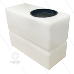 Vlottertank - 5 liter - kunststof - wit - incl. deksel - LxBxH= 300 x 130 x 225mm