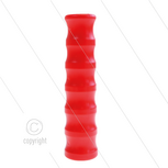 Knikbescherming 3/8&quot; - rood - met borglip en ribbelprofiel - binnen &Oslash;20,5mm