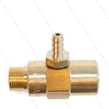 Chemicali&euml;n injector - messing - &Oslash;1.8mm (090) - 280 Bar - 30 l/min - max 90&deg;C - 3/8&quot; bi x 3/8&quot; bu