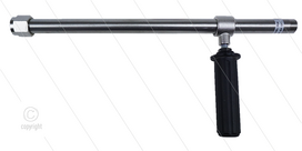 RB65 - Spuitlans RVS - nozzlehouder - L=400mm - 24 Bar - 100 l/min - max 43&deg;C - 1/2&quot; bi x 1/2&quot; bu (Bsp)