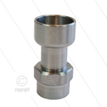 Nozzlebeschermer voor RP72 lans - RVS - in M22x1,5 bi x uit 3/8&quot; bi