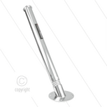 Spuitlanshouder Mosmatic - RVS - vloerbevestiging met veer en &Oslash;20mm afvoer - L=705mm - &Oslash;60mm