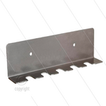 Lanshouder - voor 5 lansen - wandmontage - RVS 304 - Afmeting HxBxD: 70 x 240 x 45mm