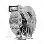 Ramex waterhaspel RVS 316 veerbed. open model HR 3501-316 HAI - 20mtr 3/4&quot; - tot 100 bar