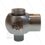 SW90-600 - Swivel - haaks - RVS - 600 Bar - 80 l/min - max 90&deg;C - 30 tpm - 1/2" bu x 1/2" bi