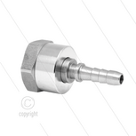 DGK Swivel recht - 1 lager - 1/4" bi x 1/4" perspilaar - 275 Bar - NW4 - 30 tpm - max 120&deg;C - Afdichting NBR