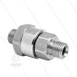 DGK Swivel recht - 1 lager - 3/8" bu x 1/4" bu - 275 Bar - NW6 - 30 tpm - max 120&deg;C - Afdichting NBR