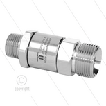 DGV Swivel - recht - 1 lager - 1/4" bu x M18x1,5 bu - 275 Bar - NW6 - 30 tpm - max 120&deg;C - Afdichting NBR