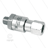 DGVI Swivel - recht - 1 lager - 1/4" bi x 1/4" bu - 500 Bar - NW6 - 30 tpm - max 120&deg;C - Afdichting NBR - Huis: RVS - Binnenwerk: RVS