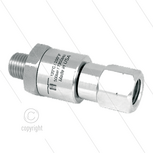 DGVI Swivel - recht - 1 lager - 3/8" bi x 3/8" bu - 500 Bar - NW6 - 30 tpm - max 120&deg;C - Afdichting NBR - Huis: RVS - Binnenwerk: RVS