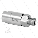 DGS Swivel - recht - 2 lagers - 1/4" bi x 1/4" bu - 275 Bar - NW6 - 30 tpm - max 120&deg;C - Afdichting NBR - Huis: messing vernikkeld - Binnenwerk: RVS