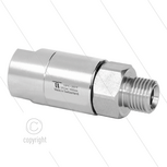 DGS Swivel - recht - 2 lagers - 3/8" bi x 3/8" bu - 275 Bar - NW6 - 30 tpm - max 120&deg;C - Afdichting NBR - Huis: messing vernikkeld - Binnenwerk: RVS
