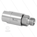 DGS Swivel - recht - 2 lagers - 1/4" bi x M14x1,5 bu - 275 Bar - NW6 - 30 tpm - max 120&deg;C - Afdichting NBR - Huis: messing vernikkeld - Binnenwerk: RVS