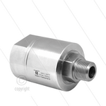 DGE Swivel - recht - 1 lager - 3/8" bi x 3/8" bu - 275 Bar - NW10 - 30 tpm - max 120&deg;C - Afdichting NBR - Huis: messing vernikkeld - Binnenwerk: RVS - High flow