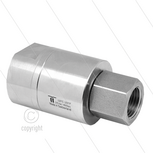 DGE Swivel - recht - 1 lager - 2 x 1/2"bi - 275 Bar - NW13 - 30 tpm - max 120&deg;C - Afdichting NBR - Huis: messing vernikkeld - Binnenwerk: RVS - High flow