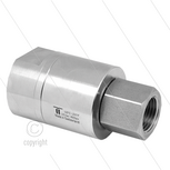 DGE Swivel - recht - 1 lager - 2 x 1 1/2" bi - 200 Bar - NW36 - 30 tpm - max 120&deg;C - Afdichting NBR - Huis: messing vernikkeld - Binnenwerk: RVS - High flow
