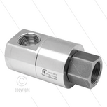 DGE Swivel - haaks - 1 lager - 2 x 1" bi - 200 Bar - NW25 - 30 tpm - max 120&deg;C - Afdichting NBR - Huis: messing vernikkeld - Binnenwerk: RVS - High flow