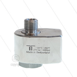 WDG Swivel - haaks - 1 lager - 1/4" bi x 1/4" bu rechte draad - 275 Bar - NW7 - 30 tpm - max 120&deg;C - NBR - Huis: messing vernikkeld - Binnenwerk: RVS - zonder borgring - t.b.v. zwenkarmen plafond