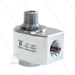 WDB Swivel - haaks - 1 lager - 1/4" bi x 1/4" bu - 275 Bar - NW7 - 30 tpm - max 120&deg;C - Afdichting NBR - Huis: messing vernikkeld - Binnenwerk: RVS