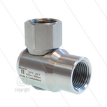 WDEI Swivel - haaks - 1 lager - 2 x 1/2" bi - 400 Bar - NW11 - 30 tpm- max 120&deg;C - Afdichting NBR - compleet RVS