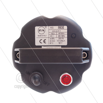 M63E - vatreiniger - &Oslash;50mm - 140 Bar - 15 tot 50 l/min - Buislengte: 650mm - 24V