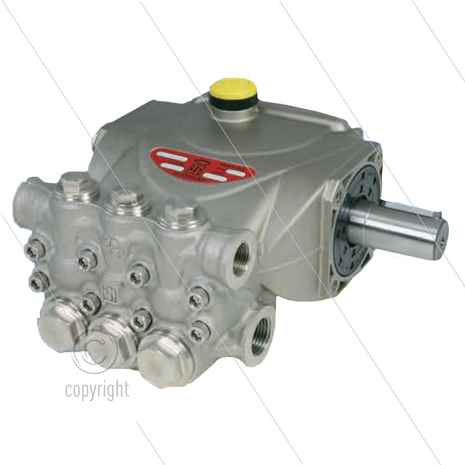 SS1B1503 plunjerpomp - RVS - 3,5 l/min - 150 Bar - 1450 tpm - 1,03 kW - max 85&deg;C - As R - serie 53 SS1