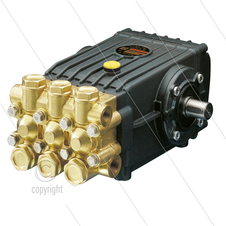 WS151 plunjerpomp - 15 l/min - 150 Bar - 1450 tpm - 4,04 kW - 2 x As - serie 47