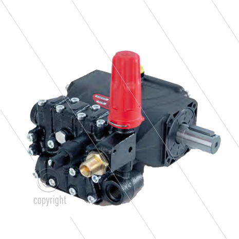 E1B1807VH plunjerpomp - 7 l/min - 180 Bar - 1450 tpm - 2,43 kW - As R - met ventiel type &quot;H&quot; - serie 53 (E1)