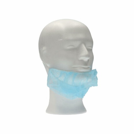 CMT Baardmasker Non Woven PP Blauw, 1 elastiek - 1.000 stuks