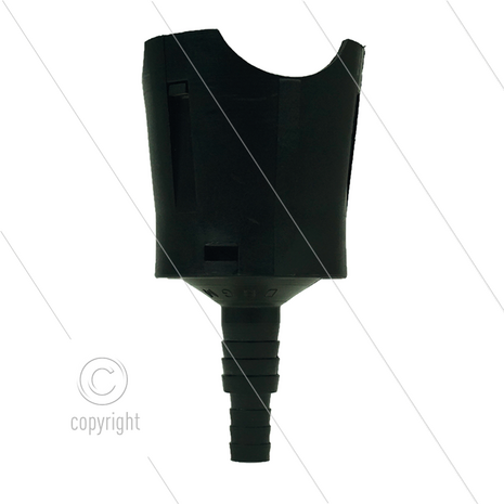 ST35 - zuigfilter zonder terugslagklep - &Oslash;80mm - H=147mm - max 60&deg;C - 1/2&quot; t/m 3/4&quot; pilaar