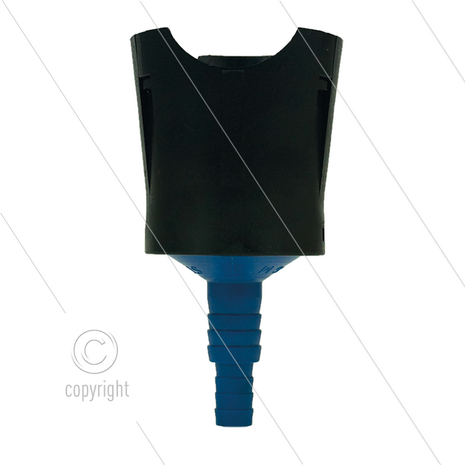 ST35R - zuigfilter met terugslagklep - &Oslash;80mm - H=147mm - max 60&deg;C - 1/2&quot; t/m 3/4&quot; pilaar