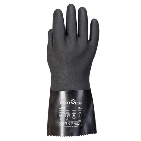 A882 - Portwest Chemiebestendige en ESD veilige PVC handschoen - 12 paar