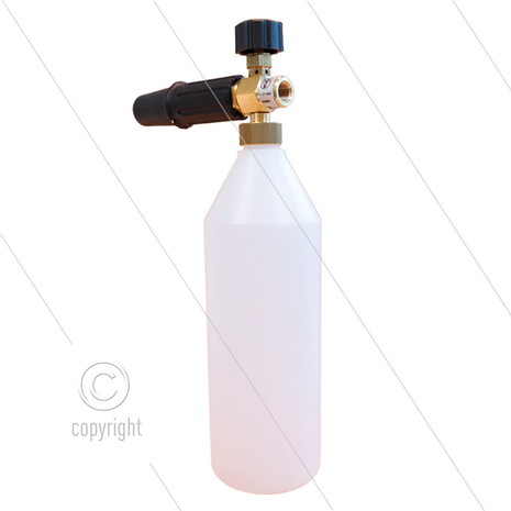 LS3-1 - schuimlans flacon 1 Ltr - nozzle 1,40mm - 6,5 tot 10 l/min - 1/4&quot; bi