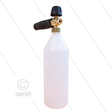 LS3-1 - schuimlans vert. - flacon 1L. - nozzle 1,25mm - 5,5 tot 9 l/min - 1/4&quot;bi