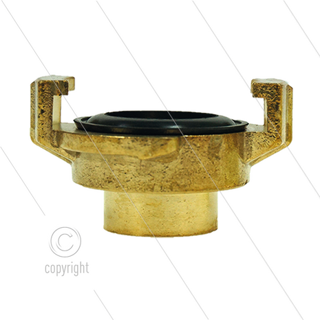 Snelkoppeling - messing - Geka - 1/2&quot; bi