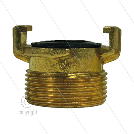 Snelkoppeling - messing - Geka - 1 1/2&quot; bu