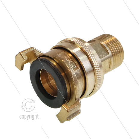 Druk-/zuigkoppeling - messing - Geka - 3/4&quot; bu